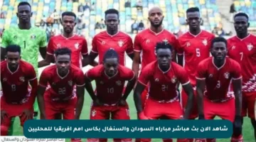 شاهد الآن بث مباشر مباراة السودان والسنغال بكأس أمم إفريقيا للمحليين